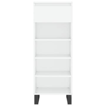 Shoe Cabinet High Gloss White - Stylish Storage Solution