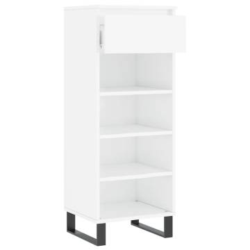 Shoe Cabinet High Gloss White - Stylish Storage Solution