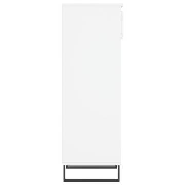 Shoe Cabinet High Gloss White - Stylish Storage Solution