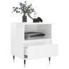 Trendy High Gloss White Bedside Cabinets - 2 pcs Set