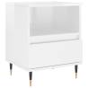 Trendy High Gloss White Bedside Cabinets - 2 pcs Set