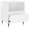 Trendy High Gloss White Bedside Cabinets - 2 pcs Set