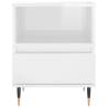 Trendy High Gloss White Bedside Cabinets - 2 pcs Set