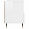 Trendy High Gloss White Bedside Cabinets - 2 pcs Set