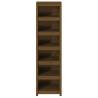 Book Cabinet Honey Brown | Solid Wood Pine 50x35x183 cm