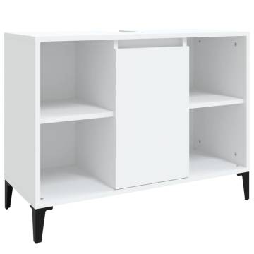 Sink Cabinet White 80x33x60 cm | Stylish Storage Solution