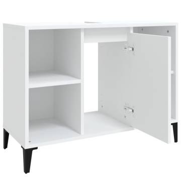 Sink Cabinet White 80x33x60 cm | Stylish Storage Solution