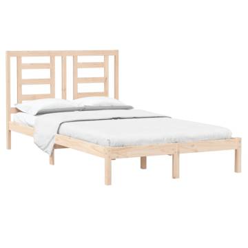 Solid Wood Pine Bed Frame 120x200 cm - Modern & Sturdy