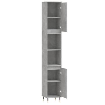 Concrete Grey Bathroom Cabinet - Stylish & Functional Storage