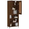 Stylish Highboard in Brown Oak | Engineered Wood Storage