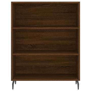 Stylish Highboard in Brown Oak | Engineered Wood Storage