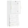 Elegant Highboard White 69.5x34x180 cm | HipoMarket UK