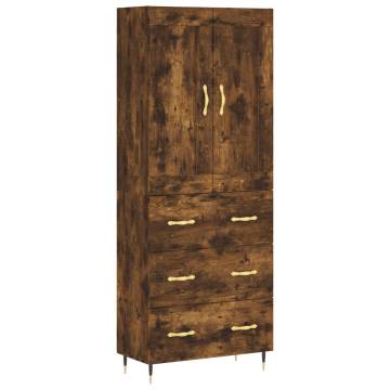 Elegant Highboard in Smoked Oak | Stylish Storage Solution