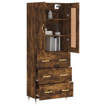 Elegant Highboard in Smoked Oak | Stylish Storage Solution