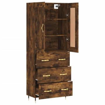 Elegant Highboard in Smoked Oak | Stylish Storage Solution