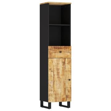 Stylish Bathroom Cabinet - Solid Mango Wood 38x33x160 cm