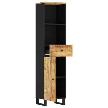 Stylish Bathroom Cabinet - Solid Mango Wood 38x33x160 cm