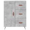 Highboard Concrete Grey - Stylish Storage Solution (69.5x34x180 cm)