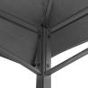 BBQ Gazebo with Side Shelves - Anthracite Steel 240x150 cm