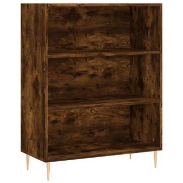 Elegant Smoked Oak Highboard - 69.5x34x180 cm | HipoMarket