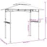 BBQ Gazebo with Side Shelves - Anthracite Steel 240x150 cm