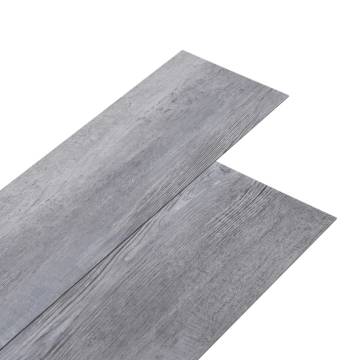 Self-Adhesive PVC Flooring Planks - Matt Wood Grey 5.21 m²