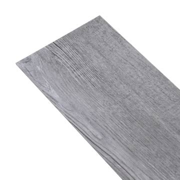 Self-Adhesive PVC Flooring Planks - Matt Wood Grey 5.21 m²