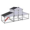 Durable Aluminium Chicken Coop with Runs & Nest Box - HipoMarket