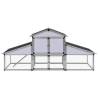 Durable Aluminium Chicken Coop with Runs & Nest Box - HipoMarket