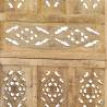 Elegant Hand Carved 5-Panel Room Divider | Mango Wood 200x165 cm