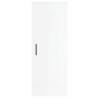 Stylish Highboard High Gloss White - 34.5x34x180 cm