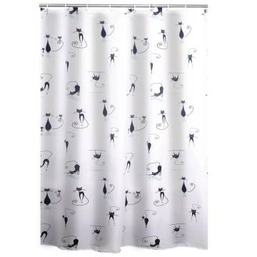 RIDDER Shower Curtain Textile Cats | Cute & Functional Design