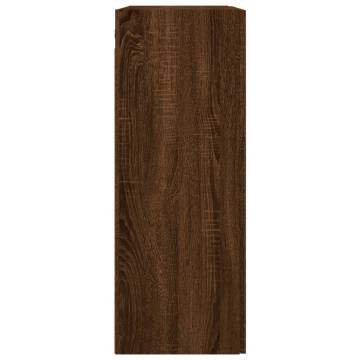 Elegant Wall Mounted Cabinets - 2 Pcs Brown Oak