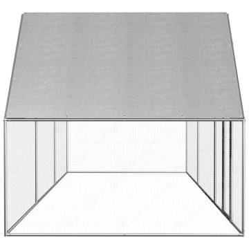 Spacious 6x2x2m Galvanised Steel Chicken Coop for Your Garden