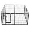 Dog Playpen 8 Panels Steel 80x80 cm - Safe & Versatile