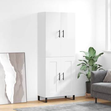 Highboard High Gloss White - Stylish Storage Solution | HipoMarket