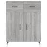 Stylish Highboard Grey Sonoma - 69.5x34x180 cm | HipoMarket