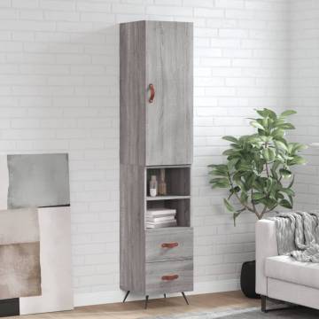 Highboard Grey Sonoma | Stylish Storage Solution | HipoMarket