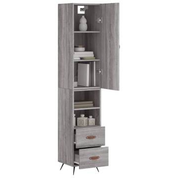 Highboard Grey Sonoma | Stylish Storage Solution | HipoMarket