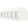 Gazebo with Roof White 11.15x2.28x2.69 m Polyethylene Size 11.15 x 2.28 x 2.69 m 