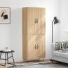 Highboard Sonoma Oak 69.5x34x180 cm Engineered Wood Colour sonoma oak Quantity in Package 1 Model 2 doors 