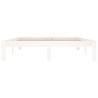 White Solid Wood Bed Frame 140x190 cm | Modern & Sturdy