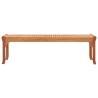 3-Seater Garden Bench - Solid Eucalyptus Wood - 150 cm