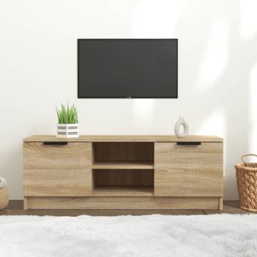 Stylish TV Cabinet Sonoma Oak | Quality Engineered Wood