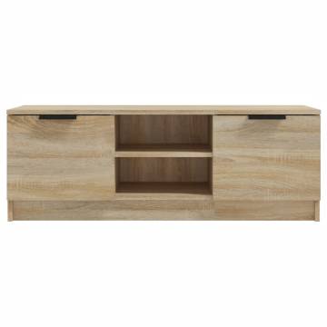 Stylish TV Cabinet Sonoma Oak | Quality Engineered Wood