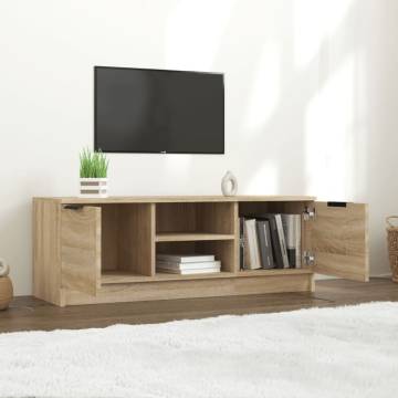 Stylish TV Cabinet Sonoma Oak | Quality Engineered Wood