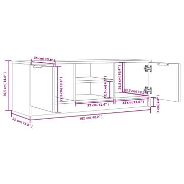 Stylish TV Cabinet Sonoma Oak | Quality Engineered Wood