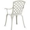 Stylish Cast Aluminium Garden Chairs - 4 Pcs Set