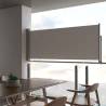 Patio Retractable Side Awning 100 x 300 cm Grey Colour grey Size 100 x 300 cm Quantity in Package 1 