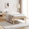 Bed Frame 90x190 cm Single Solid Wood Pine Colour natural Size 3ft single 